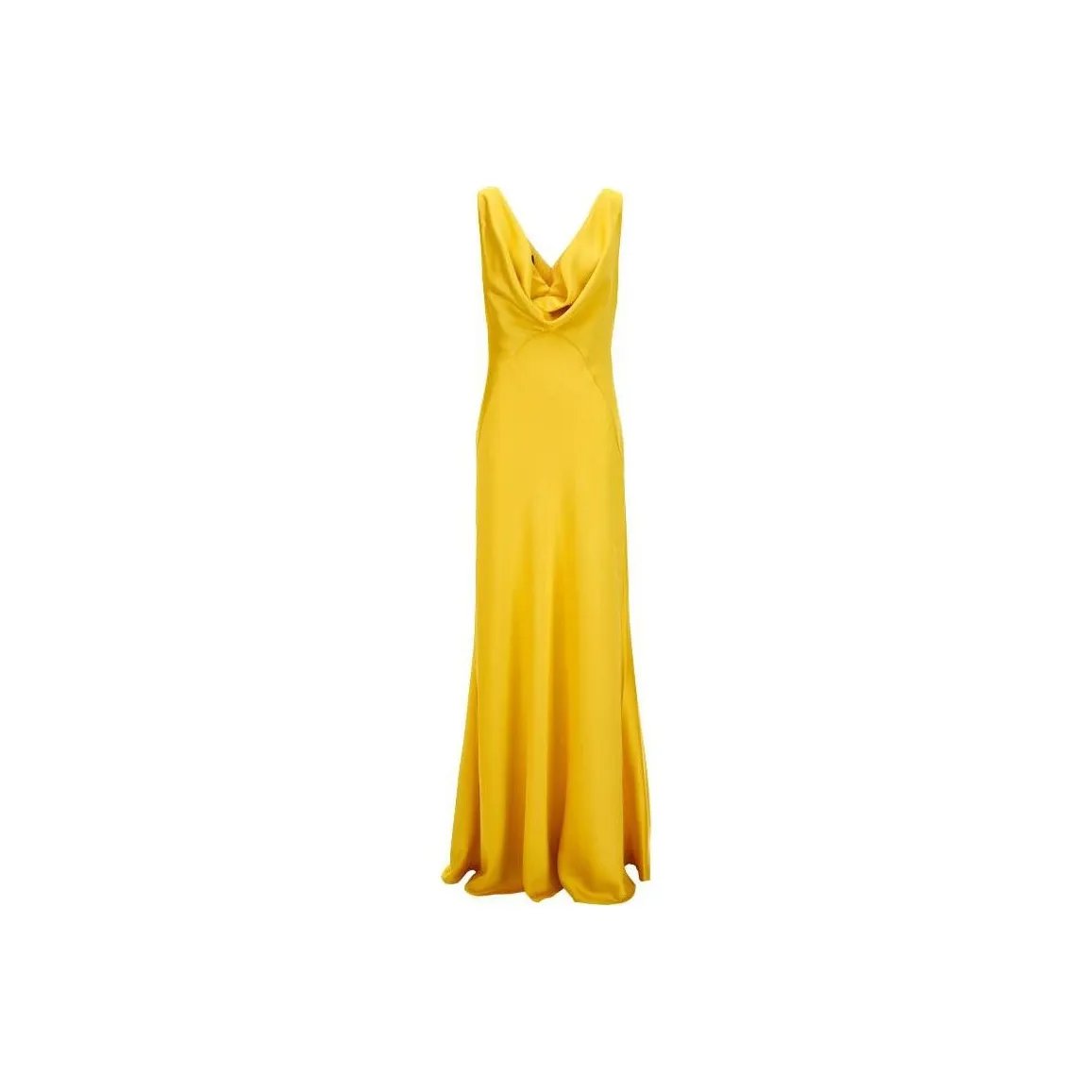 PINKO Cowl Neck Sleeveless Satin Gown