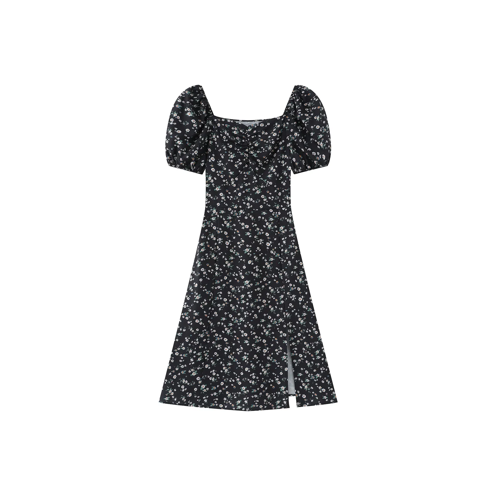 Jonah Anda Короткий рукав Платье Женское Черное