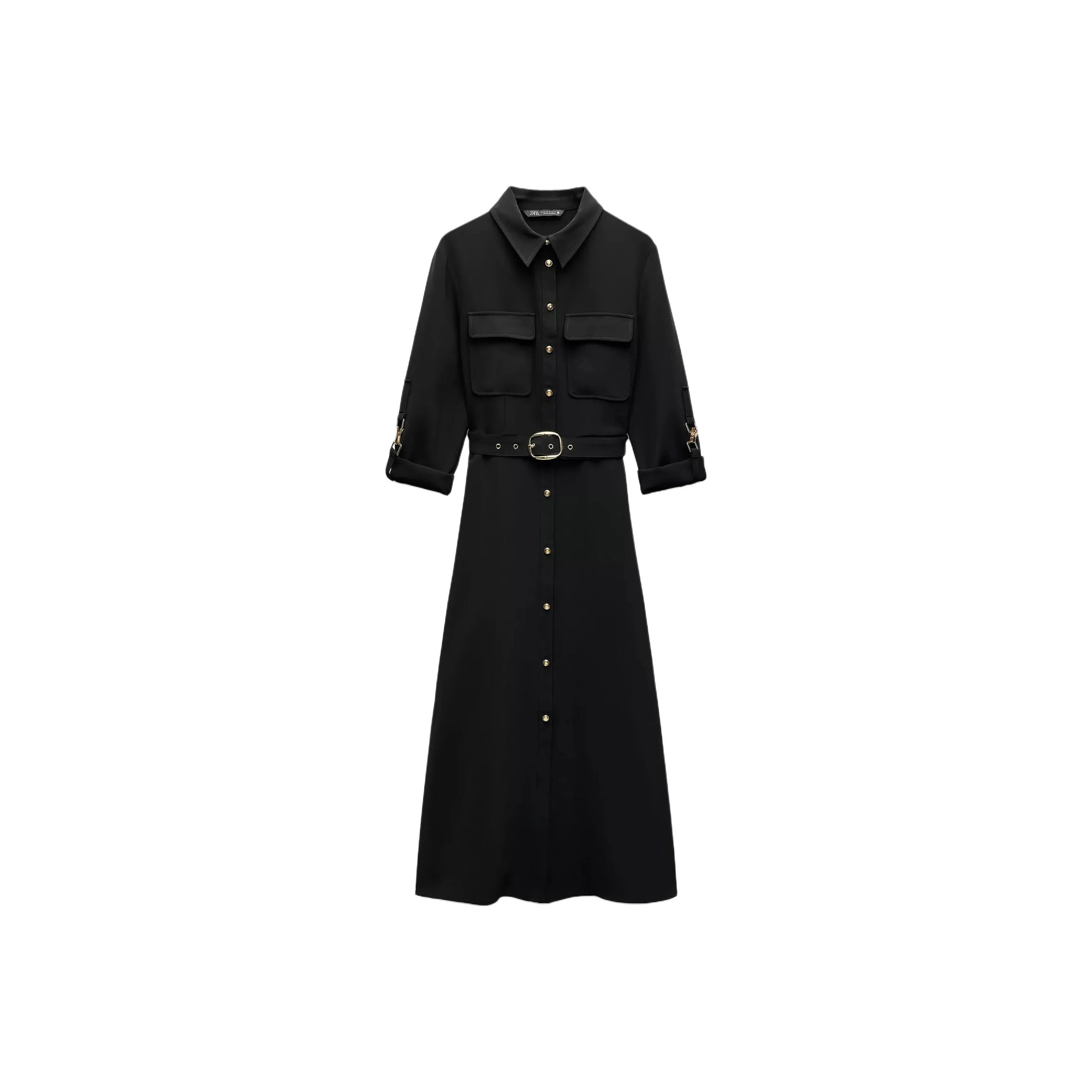 ZARA Long Sleeved Dresses Women's Black