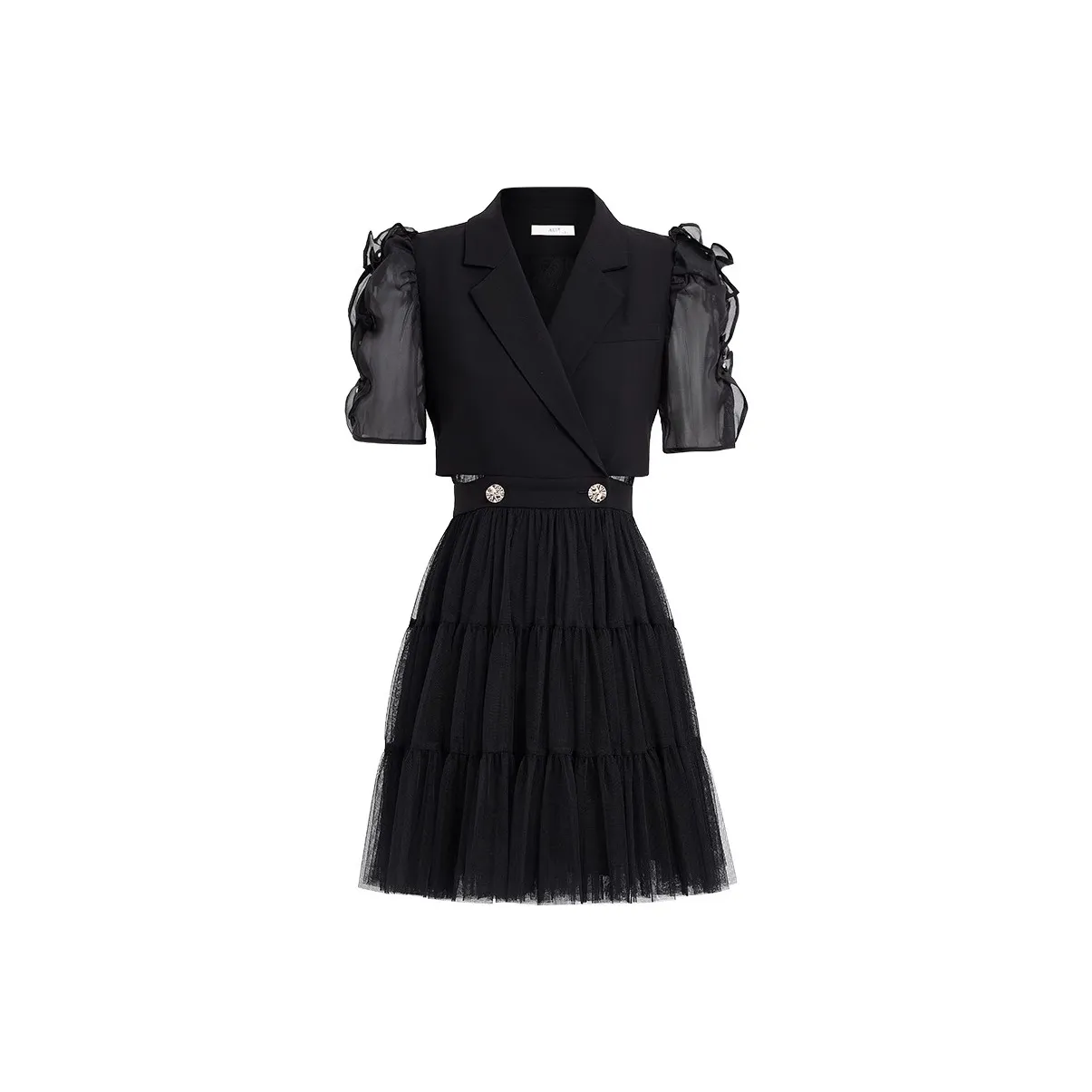 AUI Short Sleeved Dress Women's Black