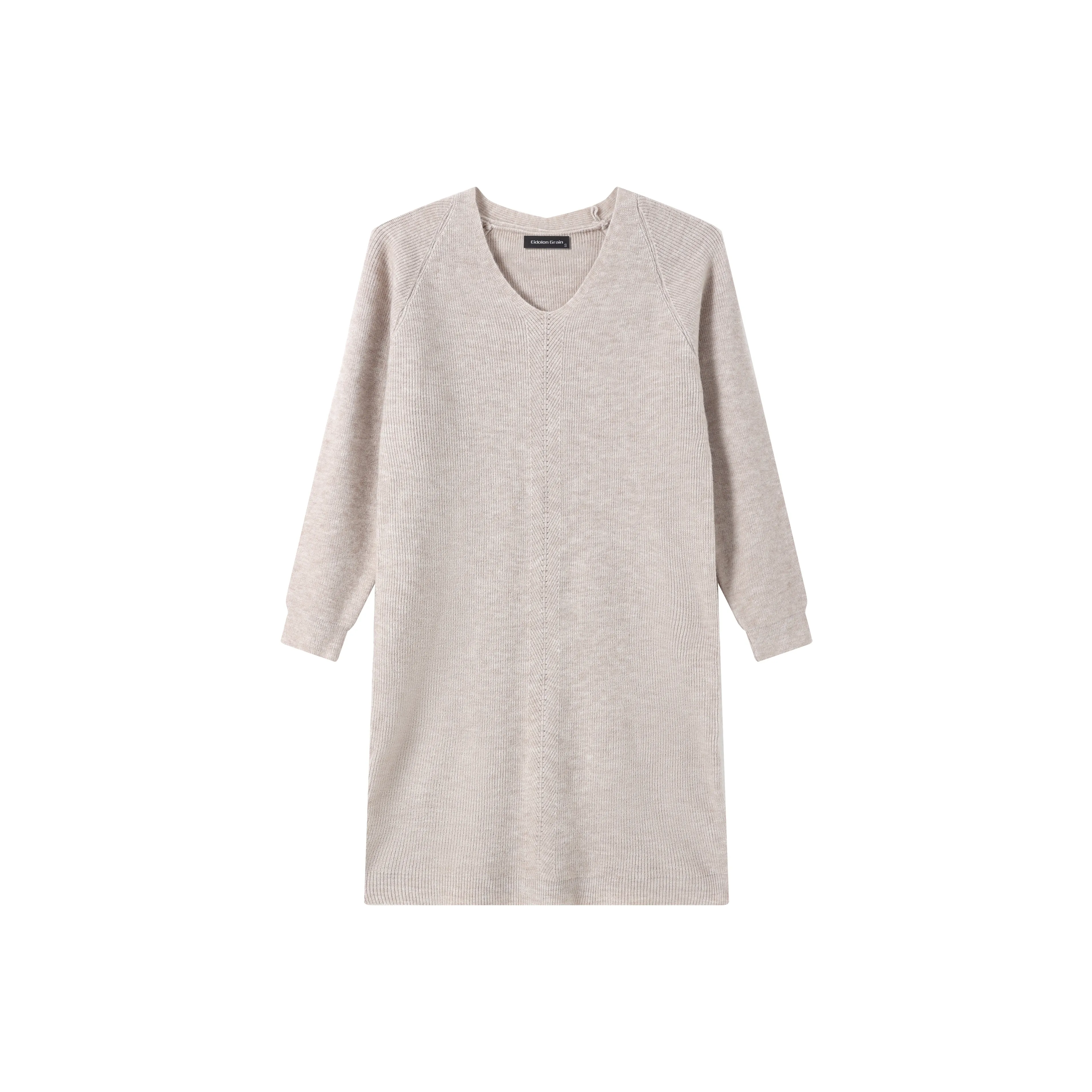 EIDOLON GRAIN Длинное платье с длинными рукавами женское