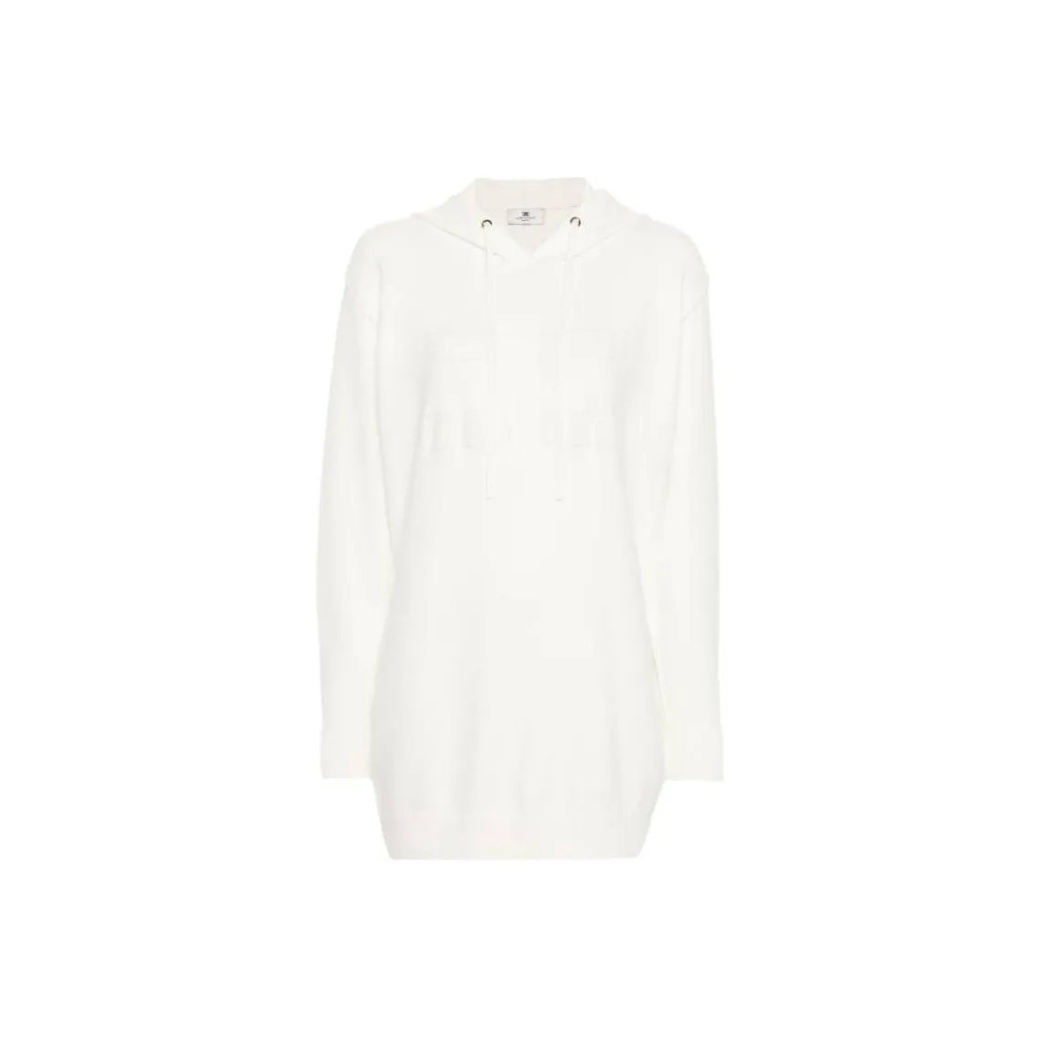 Elisabetta Franchi Logo Embroidered Sweatshirt Dress
