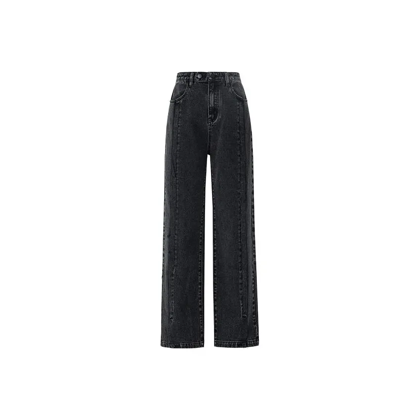 MEIYANG Дымчато-серые Женские Джинсы