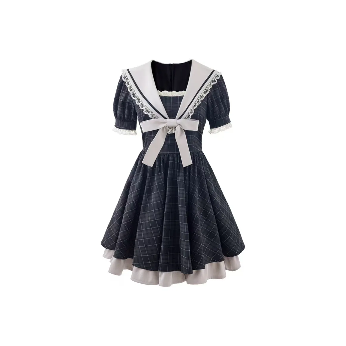 Incolore Short Sleeved Dress Women's Gray Dress