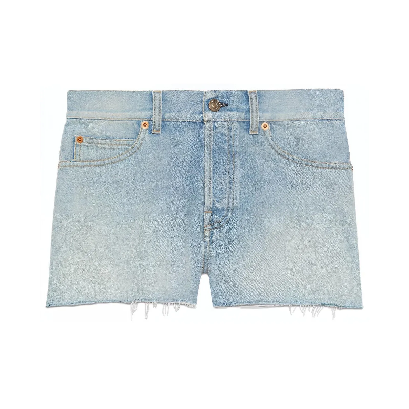 GUCCI x Doraemon Denim Shorts Women's Blue
