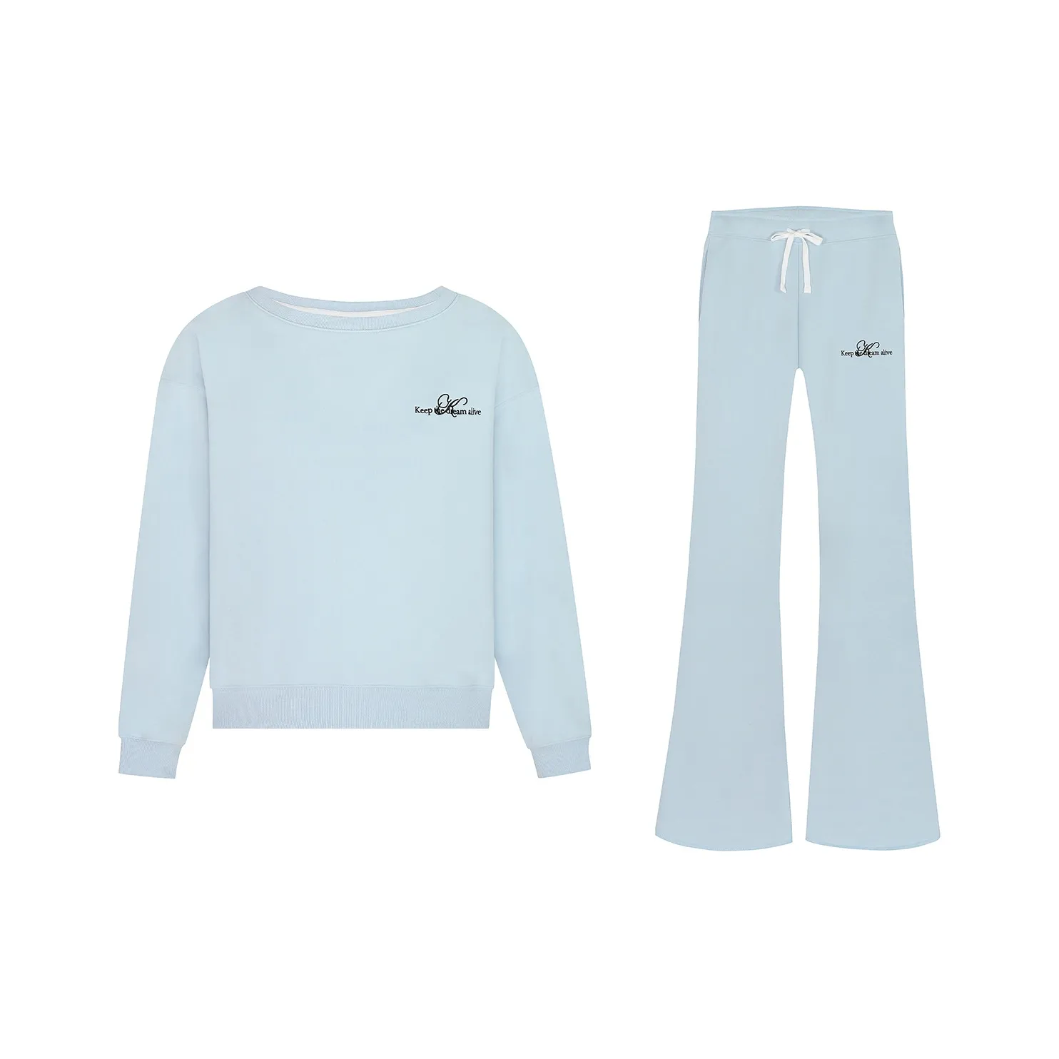 KTDA Свитшот Комплект Женский Небесно-Синий