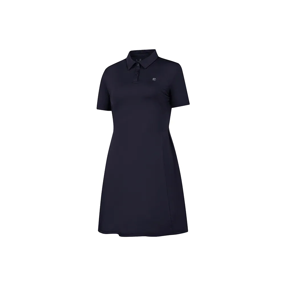 QIAODAN Короткий рукав Платье Женское Nova Синий