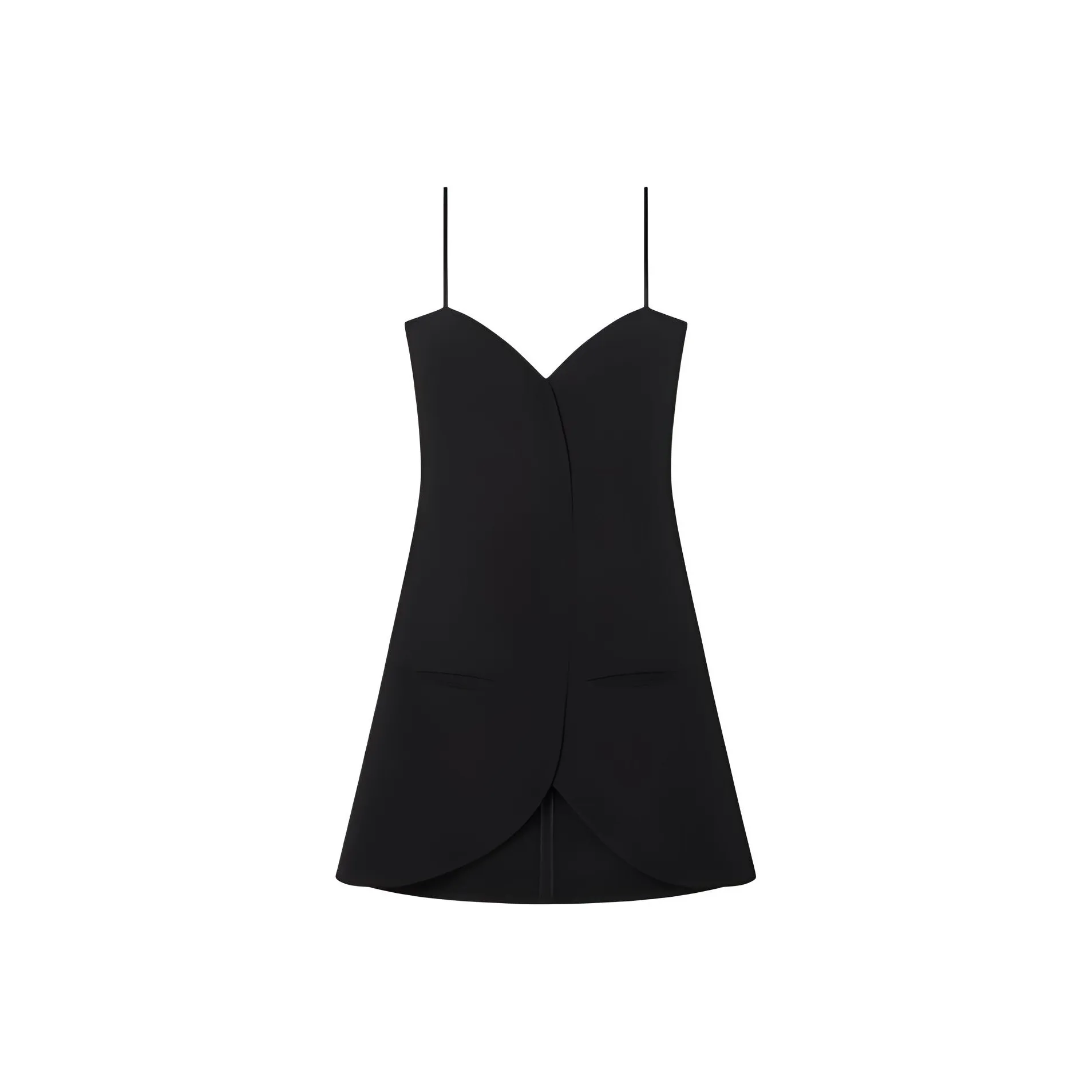 COURREGES V-Neck Backless Dress