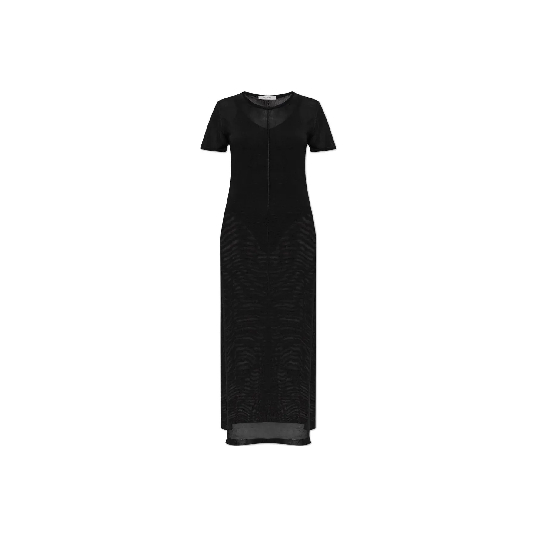 Lemaire Round Neck Side Slit Maxi Dress