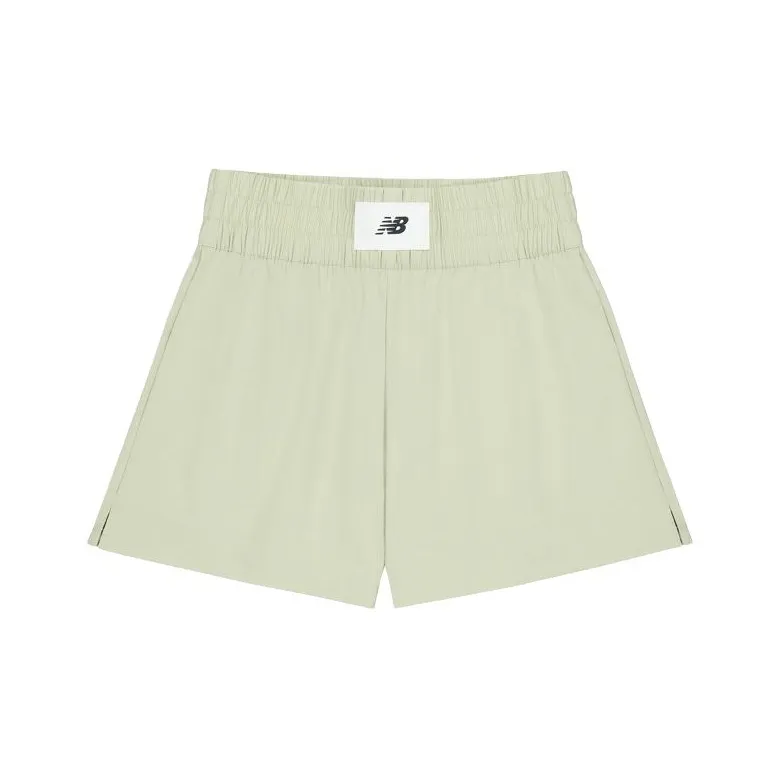 New Balance совместные повседневные шорты Женские Белые