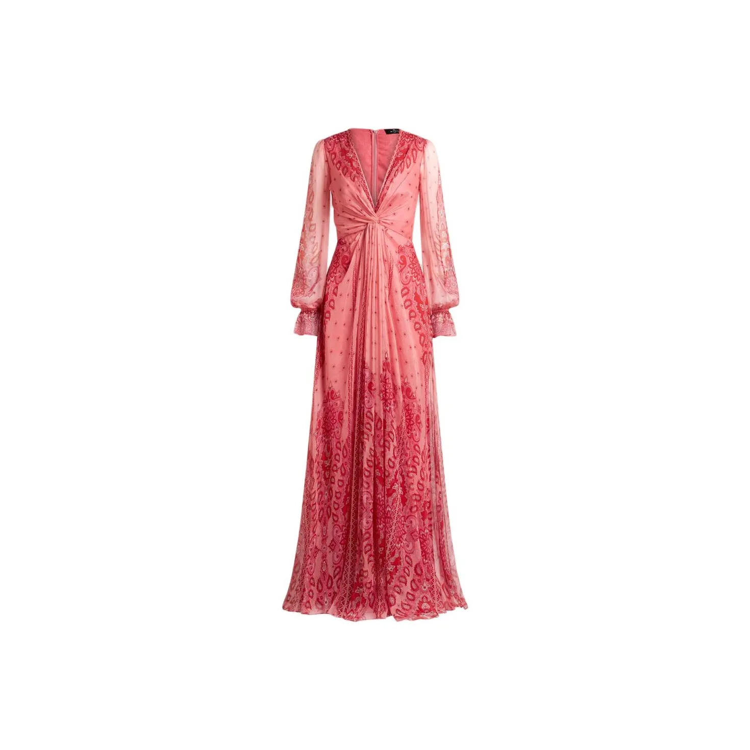 ETRO Long-Printed Ruffled Dress