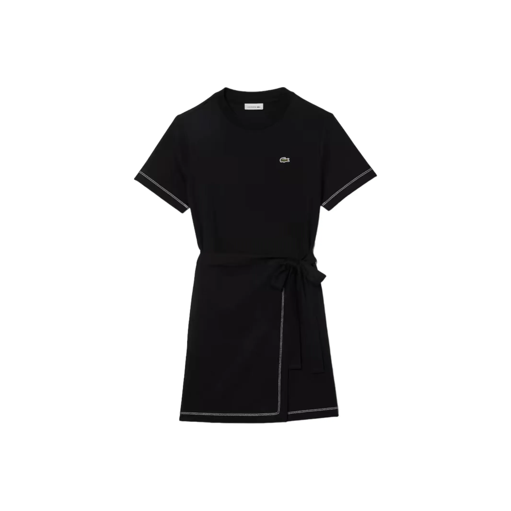 LACOSTE Short Sleeved Dresses Women's Black