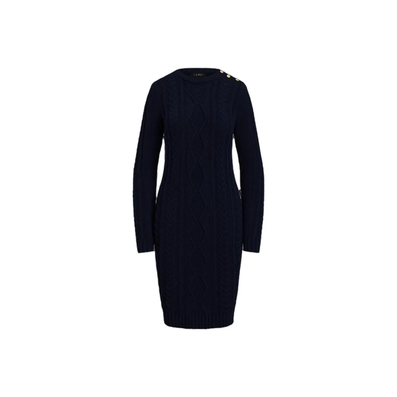 LAUREN RALPH LAUREN Long Sleeved Dress Women's Dark Blue