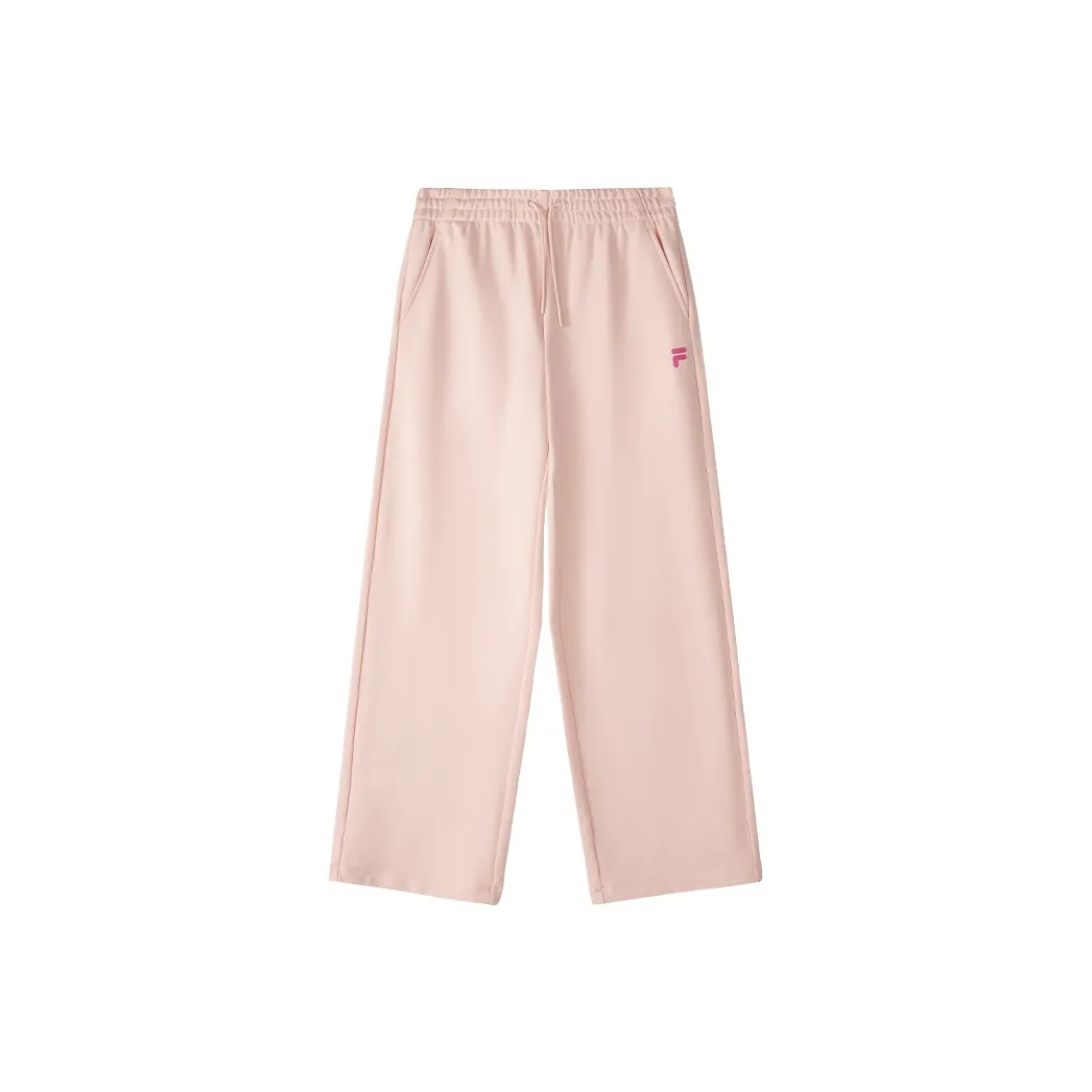 FILA FUSION Knitted Sweatpants Women's Berry Powder