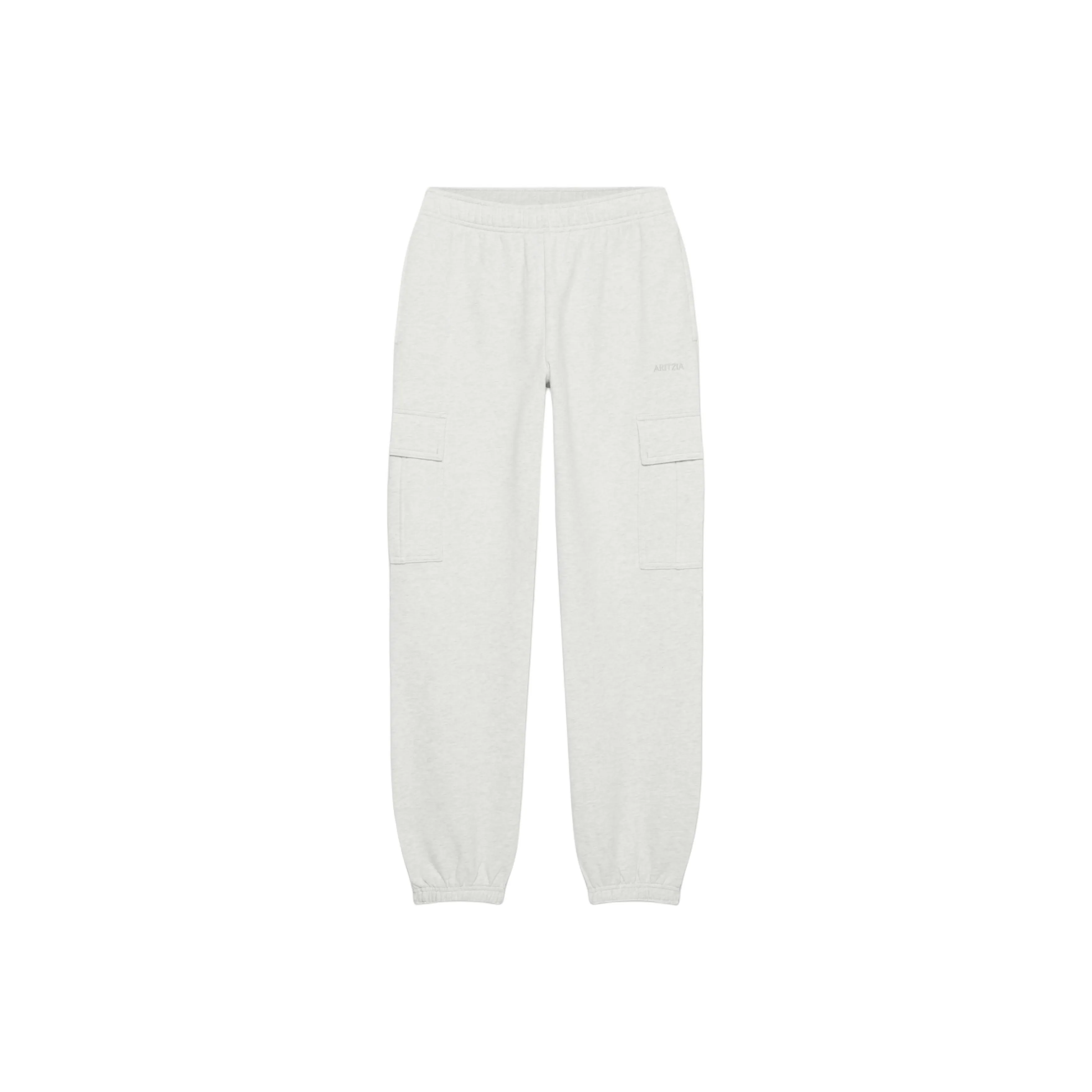 ARITZIA Cozy Sweatfleece Новый Mega CargoTM Jogger Брюки карго Женские Heather Cloud White Heather Cloud White