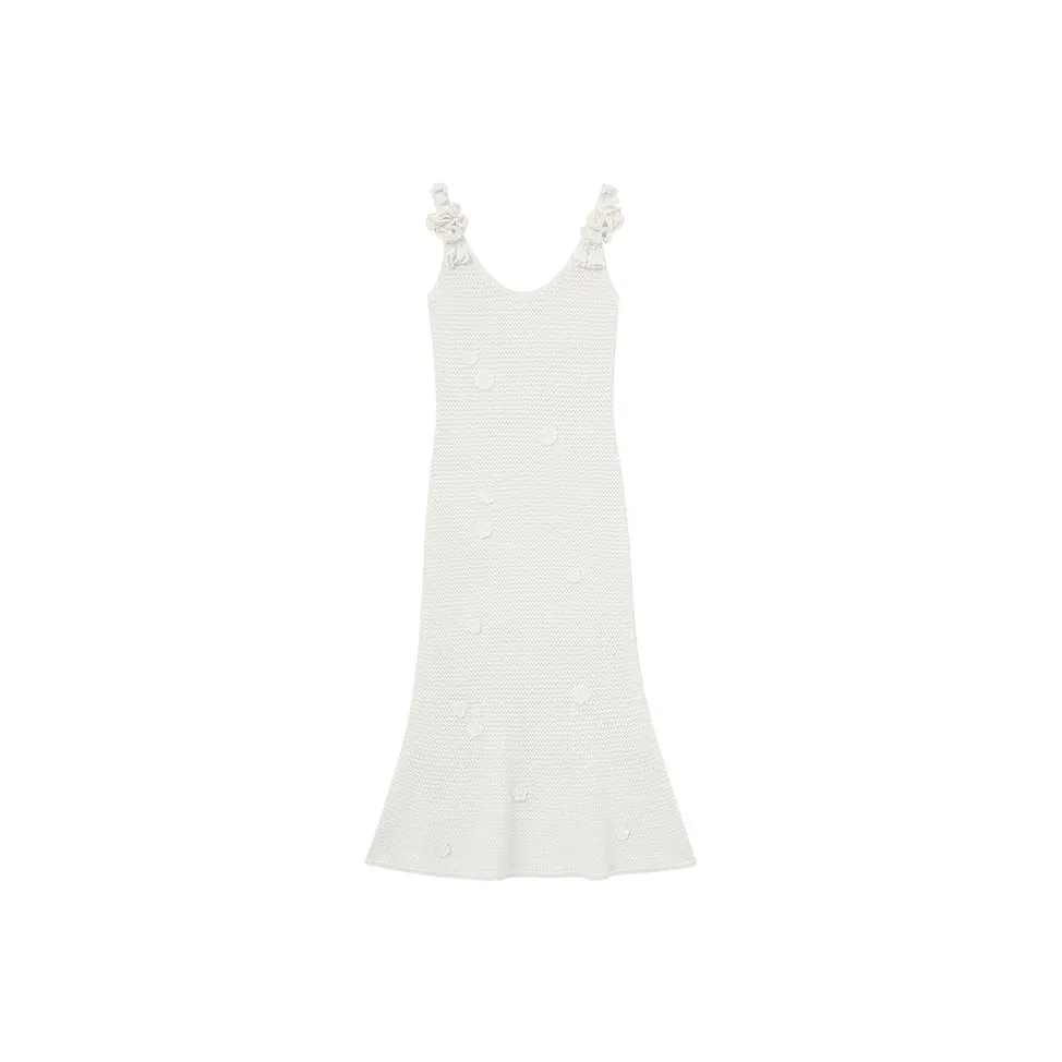 Self portrait Sleeveless Dress Women's Pure White
