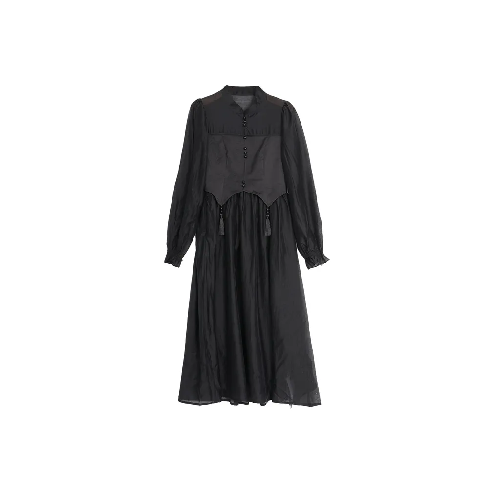 SETIROM Женские Длинные Платья с Рукавами