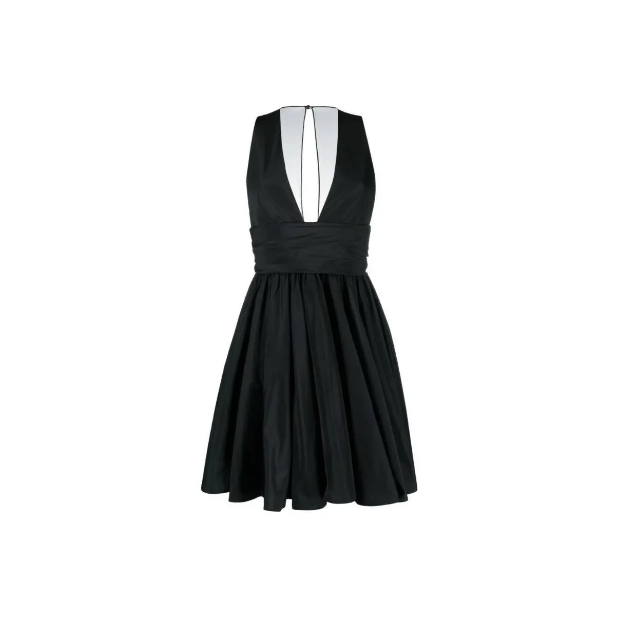 PINKO Sleeveless Ruffled Hem Mini Dress