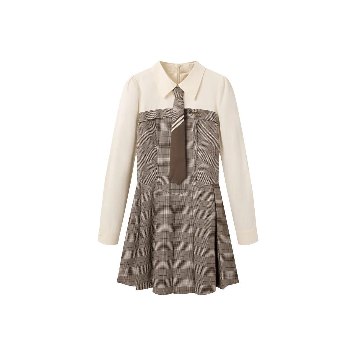 LEDIN Long Sleeved Dress Women's Hard Wheat