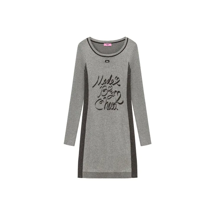 CHUU Женские Длинные Платья с Рукавами