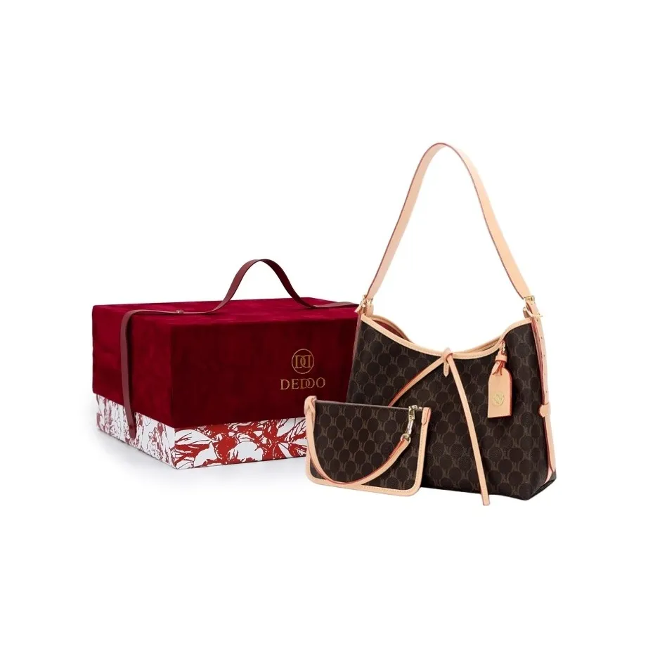 DEDOO Сумка через плечо из ПВХ Сумка на плечо Женская Коричневая