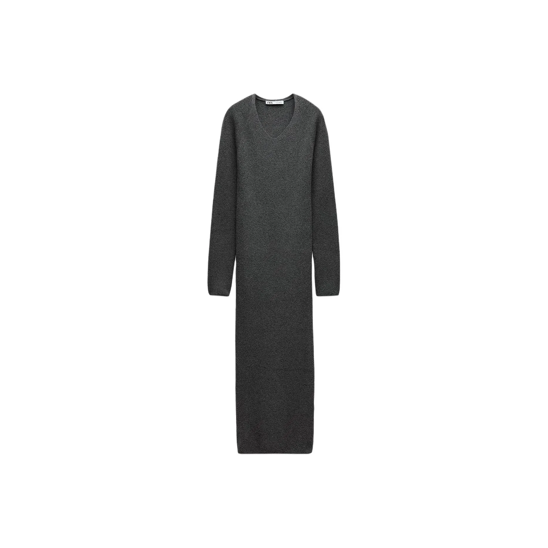 ZARA Long Sleeved Dress Women's Gray