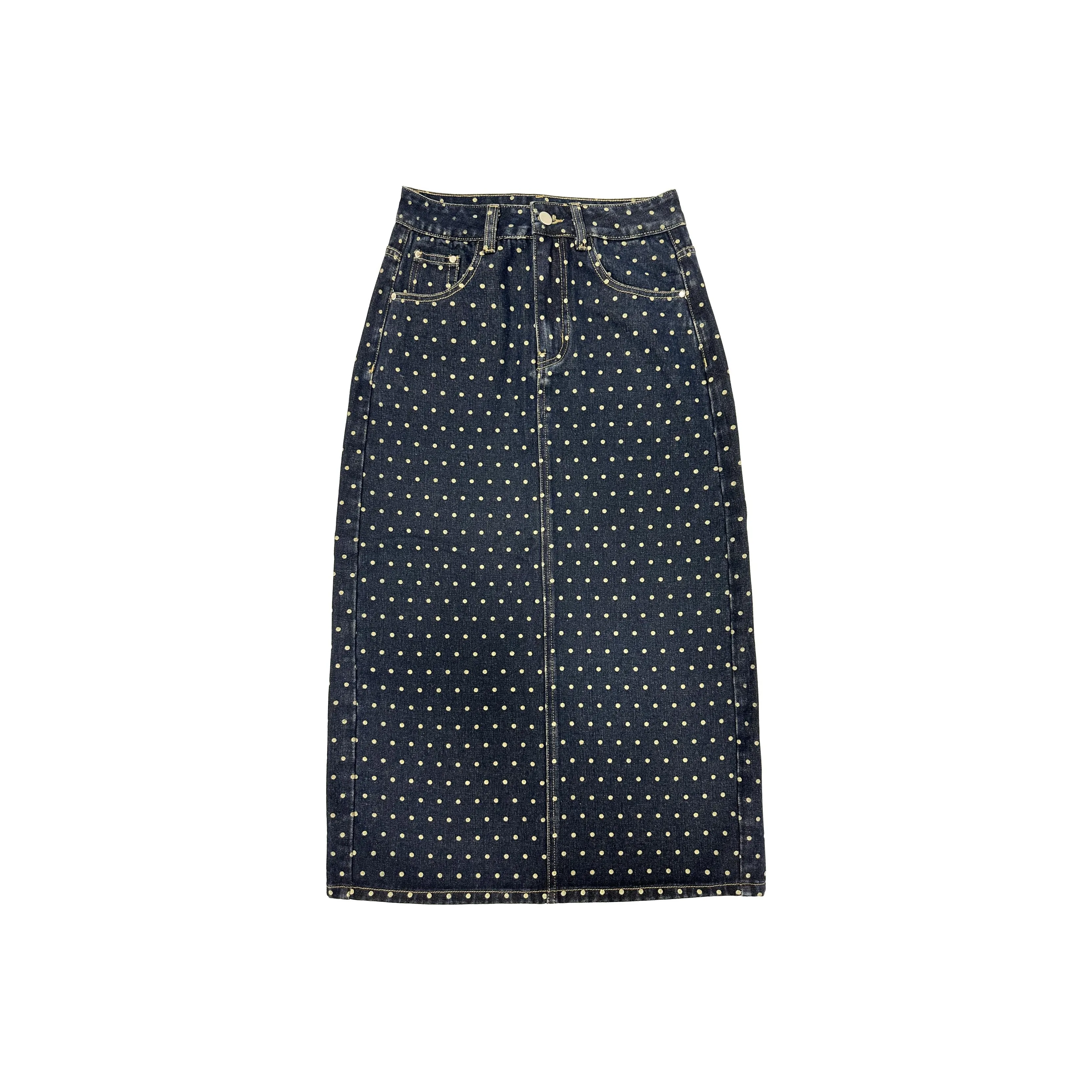 ZAZN Деним Длинная Юбка Женская Ностальгический Синий