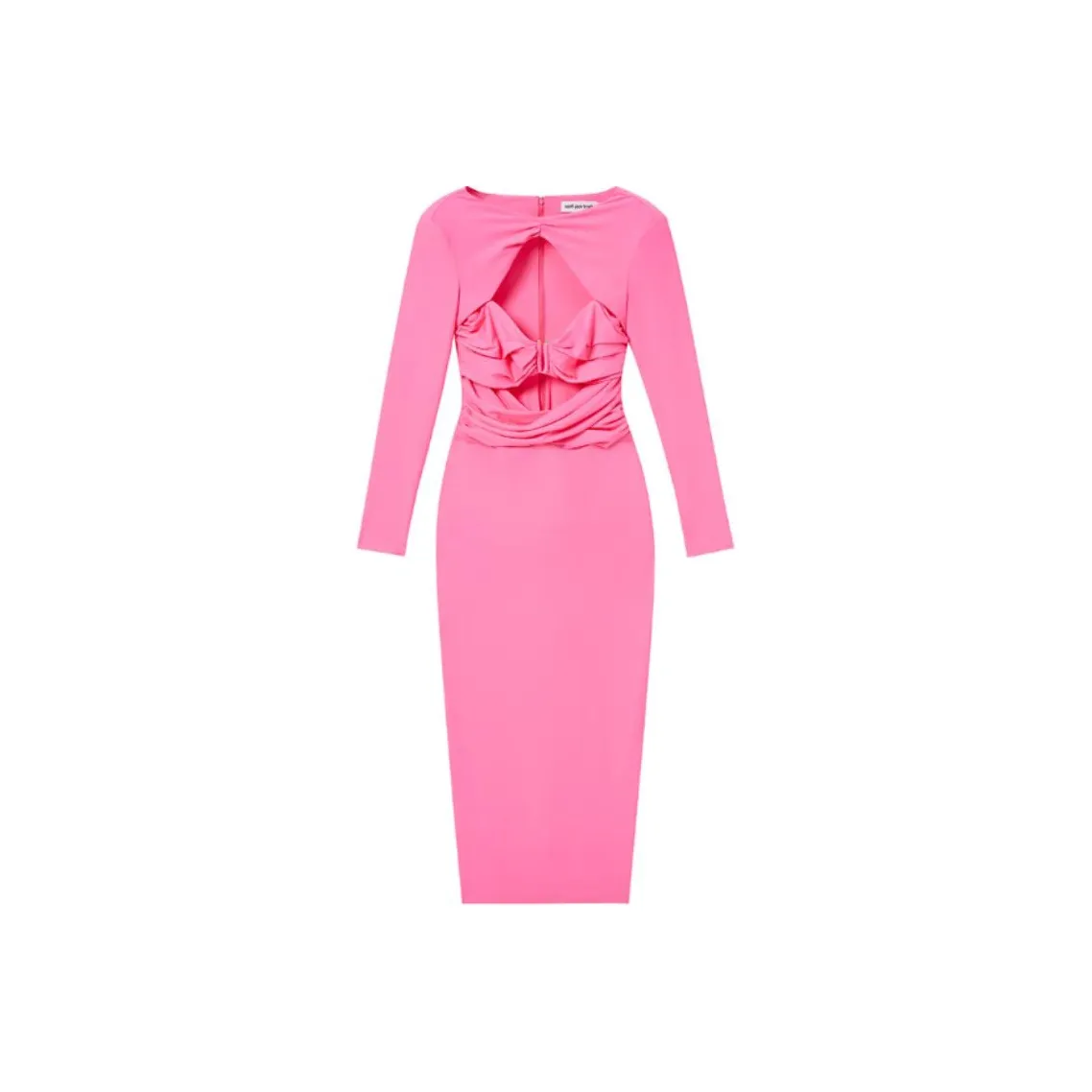 Self portrait Long Sleeved Dress Women's Neon Pink