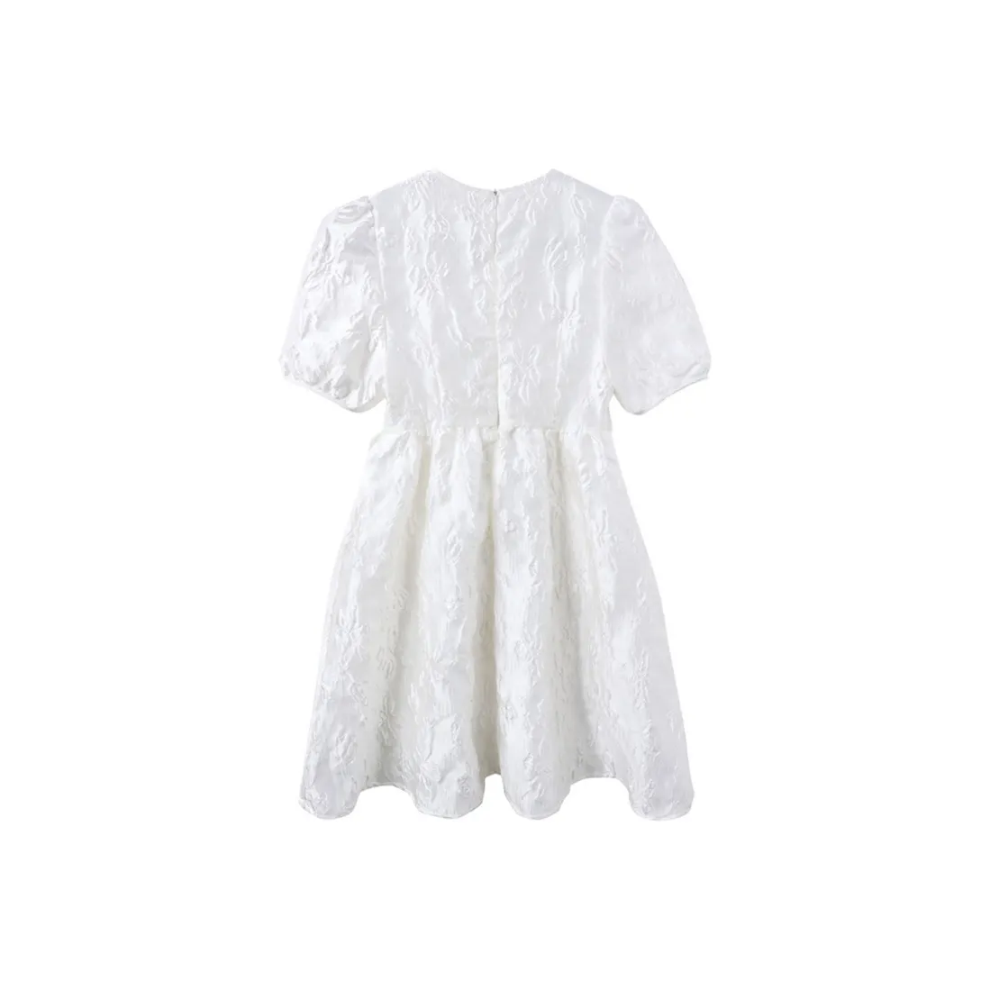 Yvetteclassic Короткий рукав Платье Женское Белое