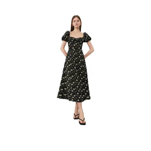 DPLAY Southern French Daisy Женские Короткие Платья с Рукавами