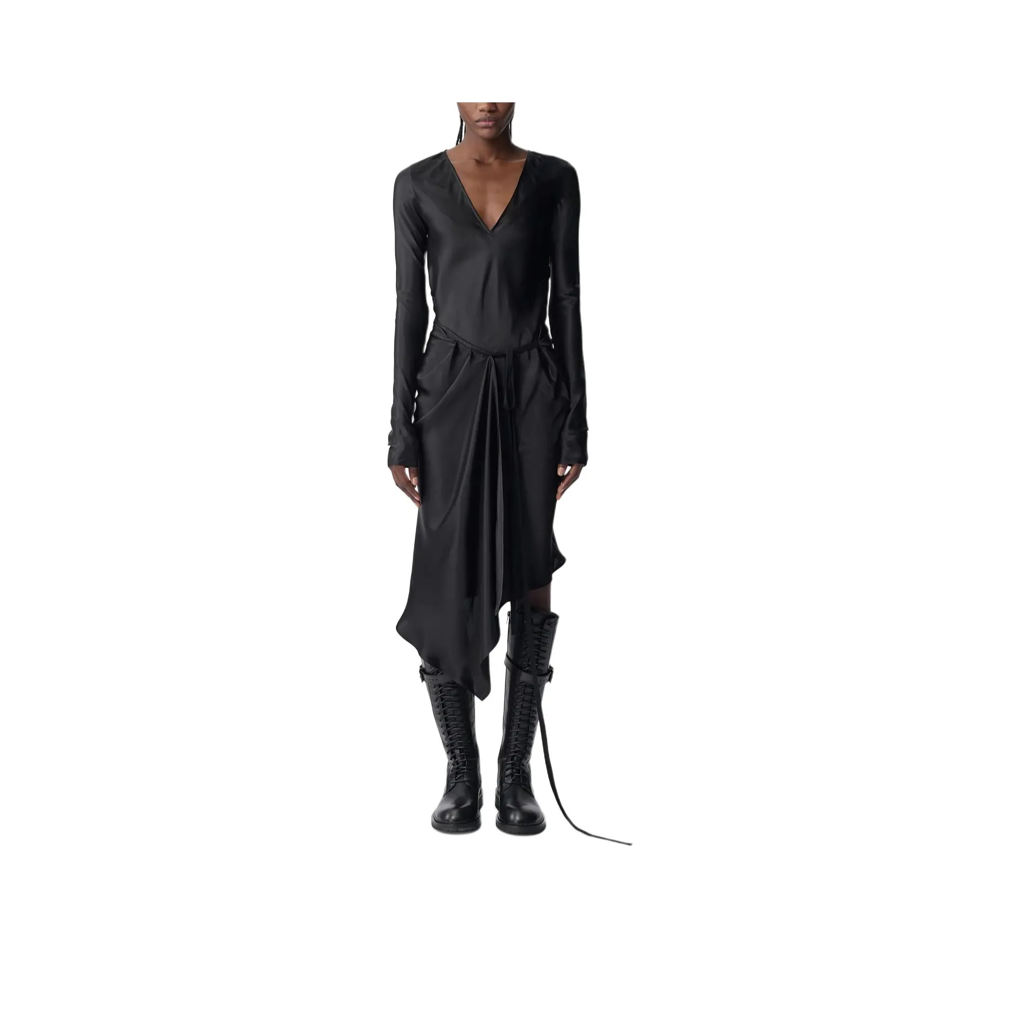 Ann Demeulemeester Long Sleeved Dresses Women's Black