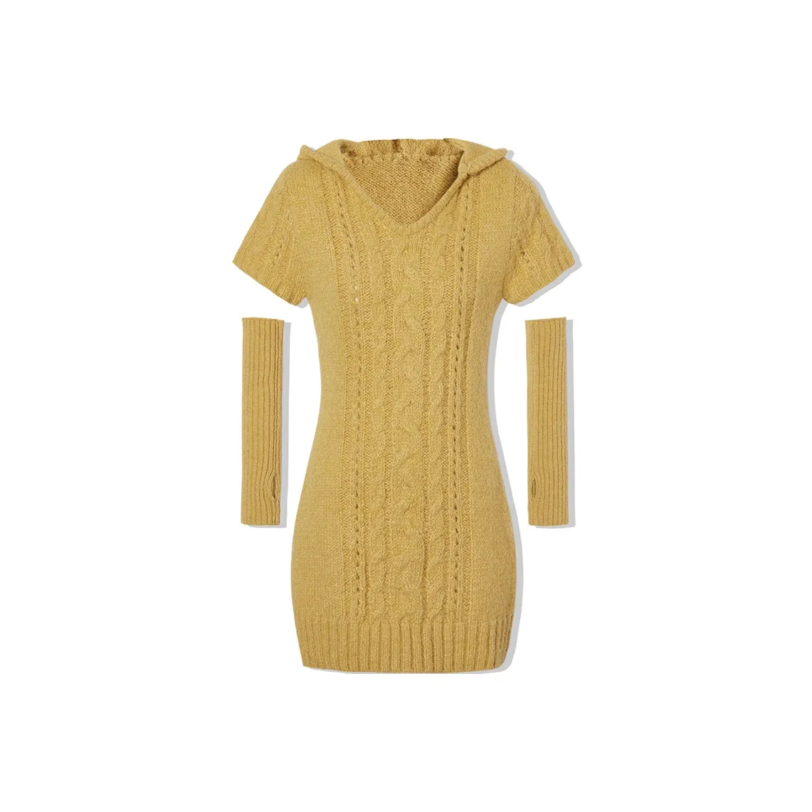 LA CRAWFISH Длинное платье с длинными рукавами женское янтарно-желтый