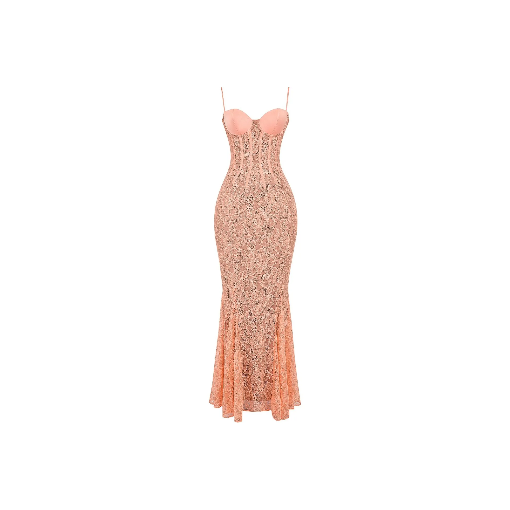 HOUSE OF CB CORDELIA Slip Dress Women's SORBET/Ice Cream Color
