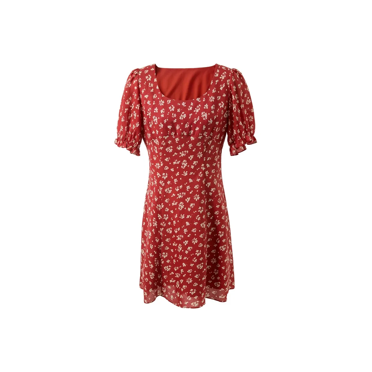 3COLOUR Short Sleeved Dress Women's Red White Floral