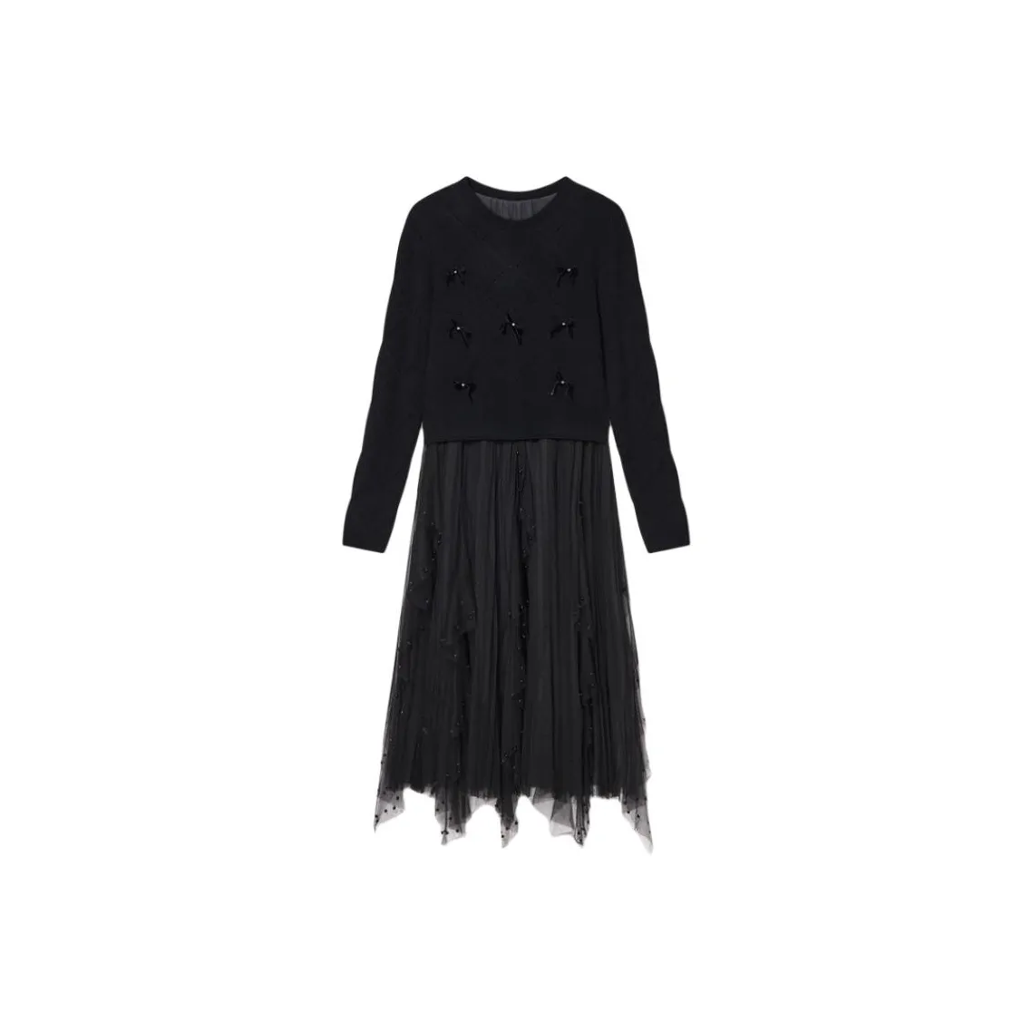 YINER GoodLand Long Sleeved Dresses Women's Black