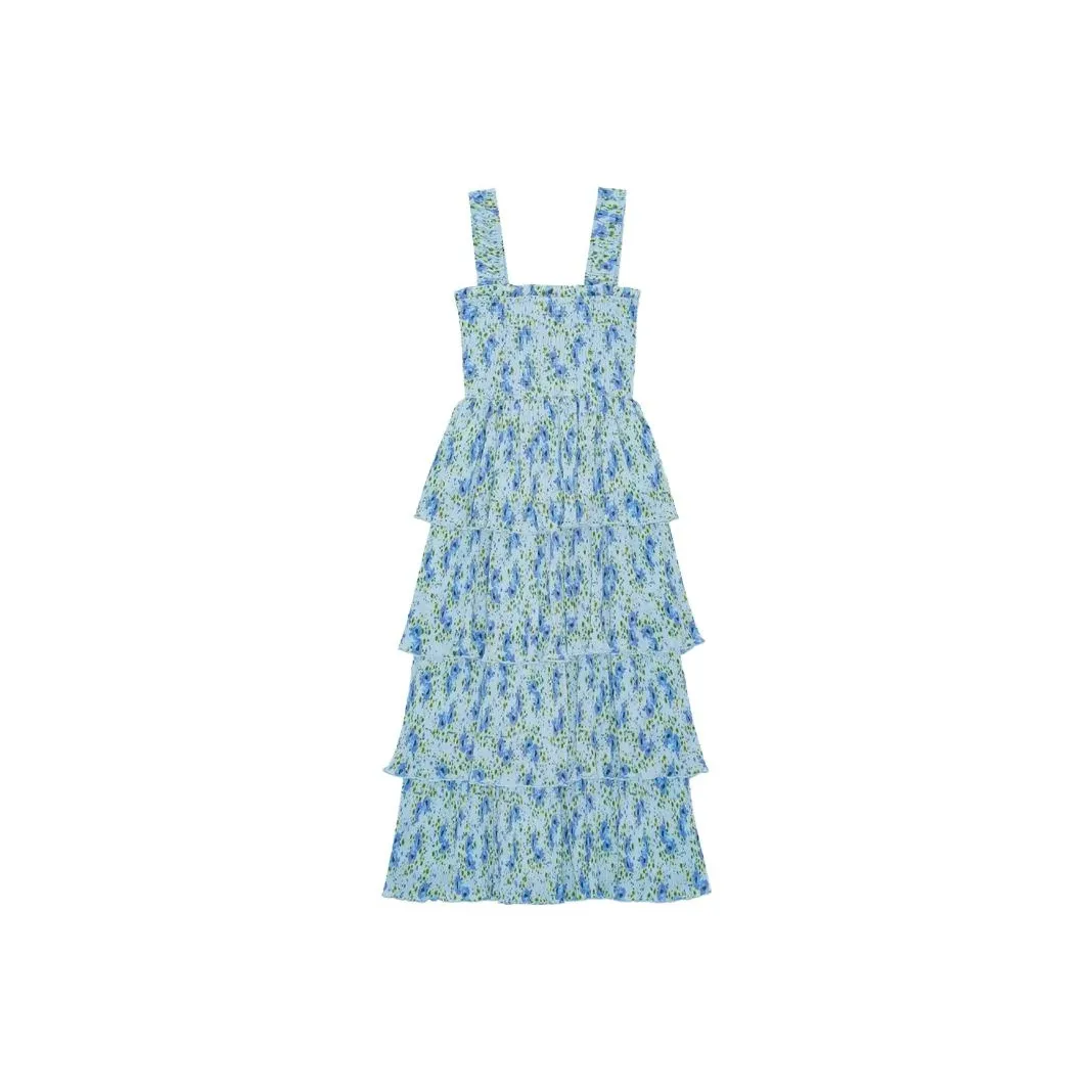GANNI Slip Dresses Women's Ice Water Blue