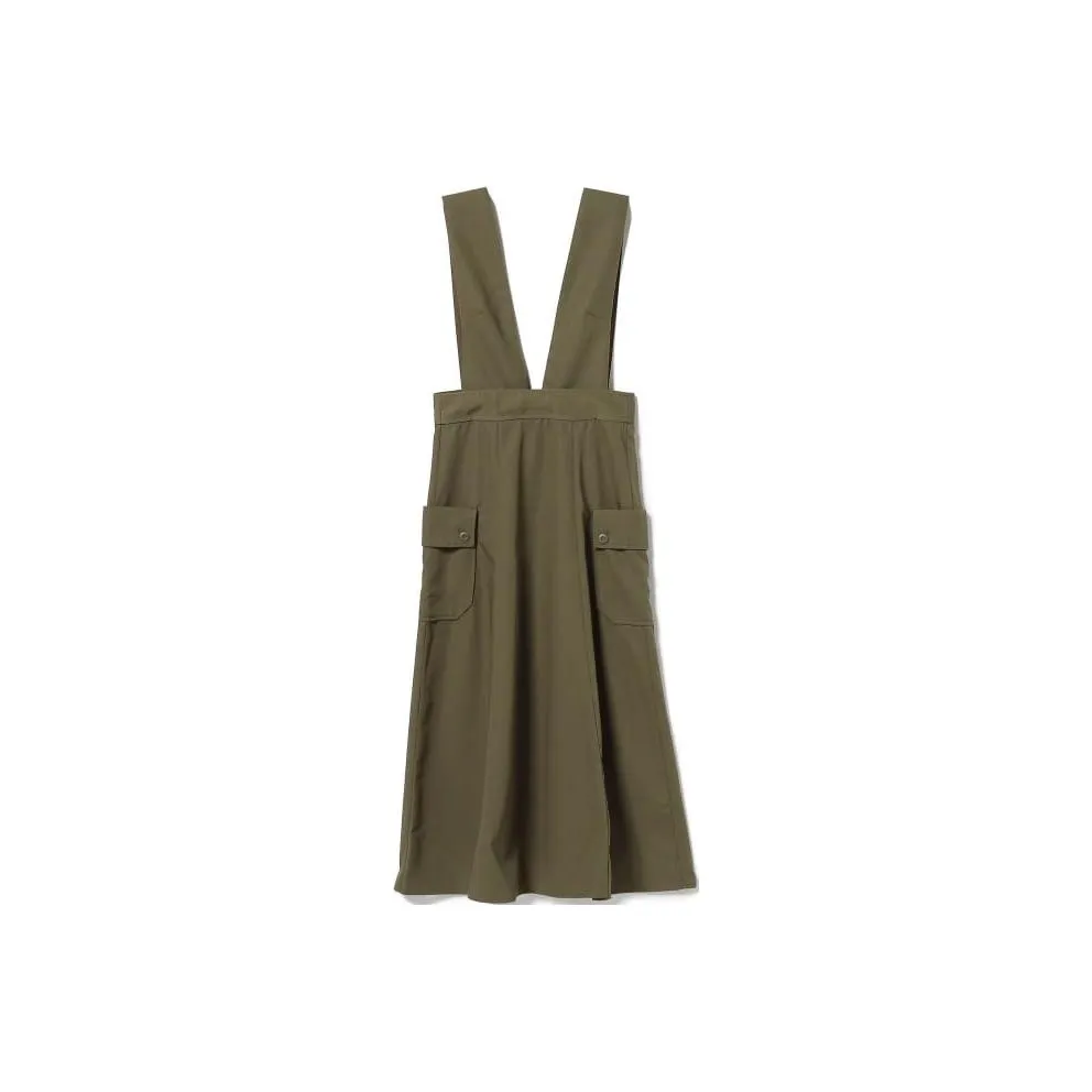 Beams Sleeveless Dresses Women's Olive Green