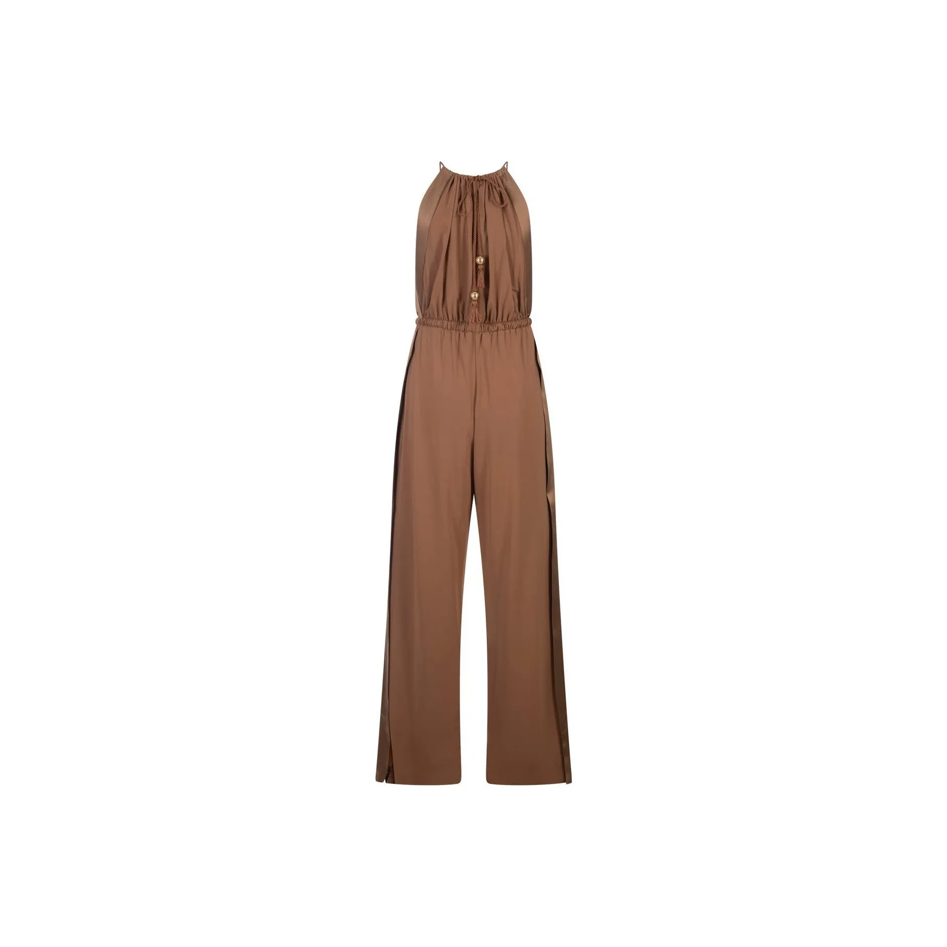 MaxMara Pleated Sleeveless Jumpsuit