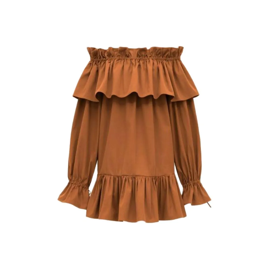 SAINT LAURENT Ruffled Mini Dress