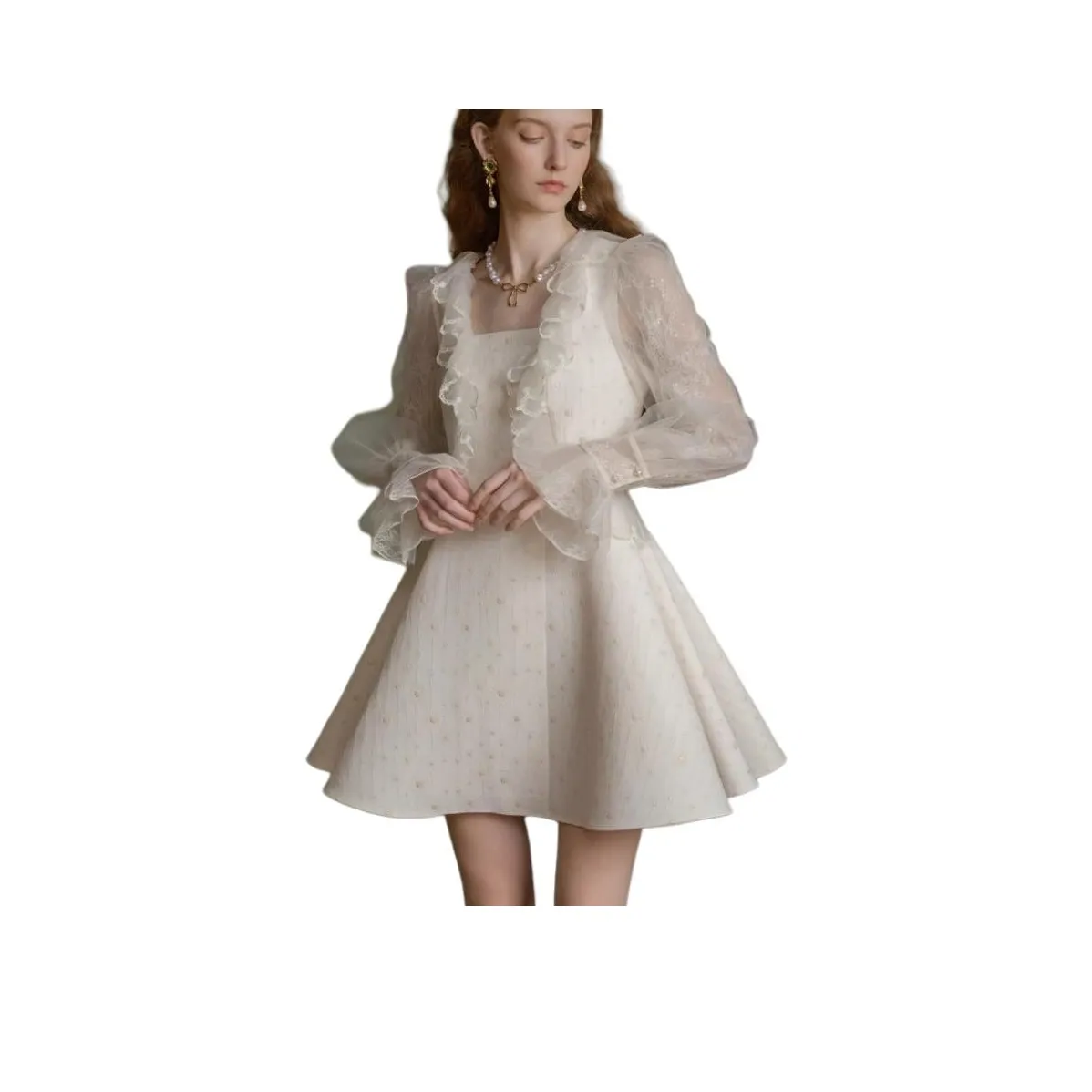 JORYAweekend Длинный рукав Платье Женское Misty Желтый