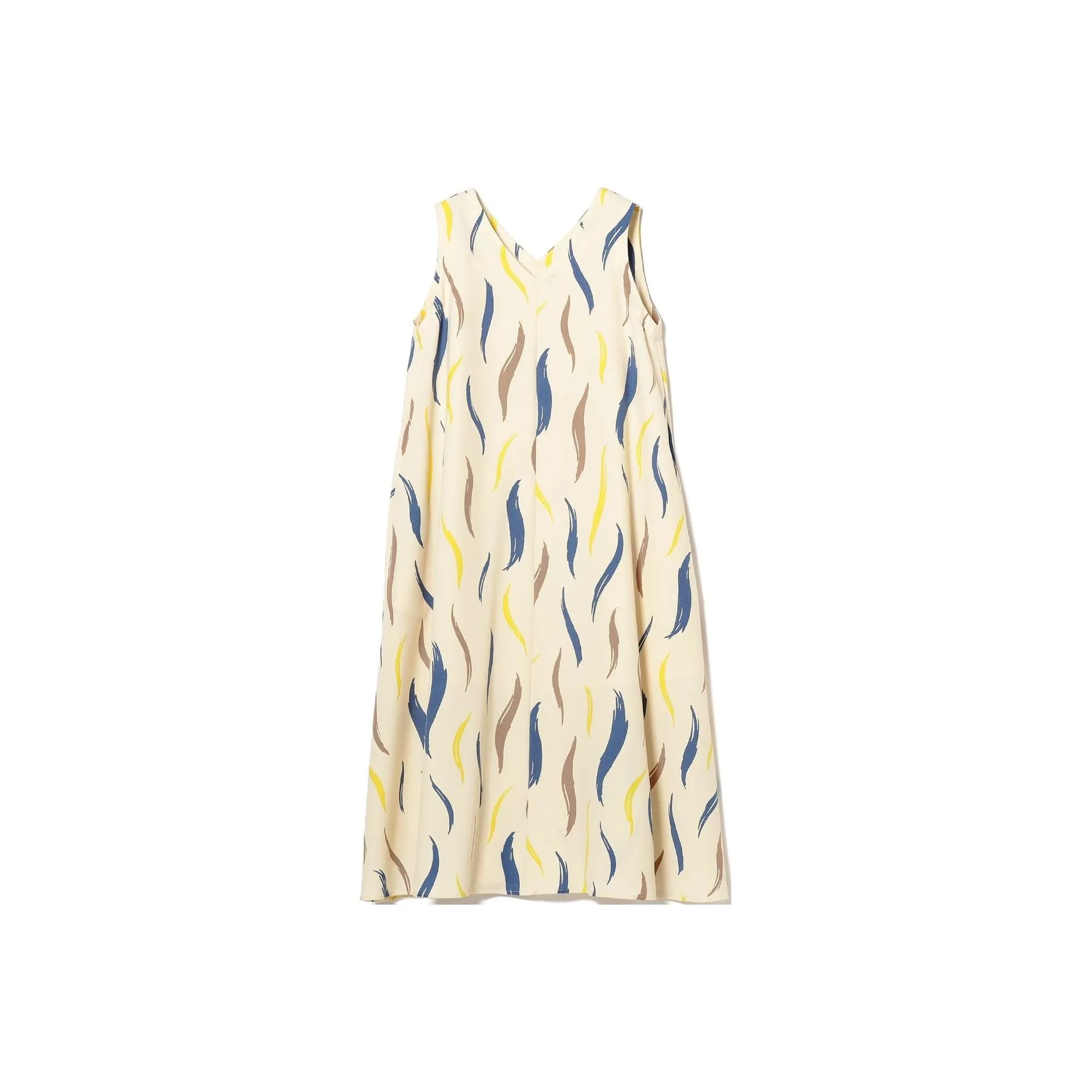 Beams Sleeveless Dress Women's Light Beige