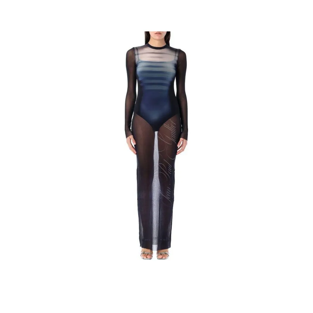 Jean Paul Gaultier Long-Sleeved Dresses Women's Black
