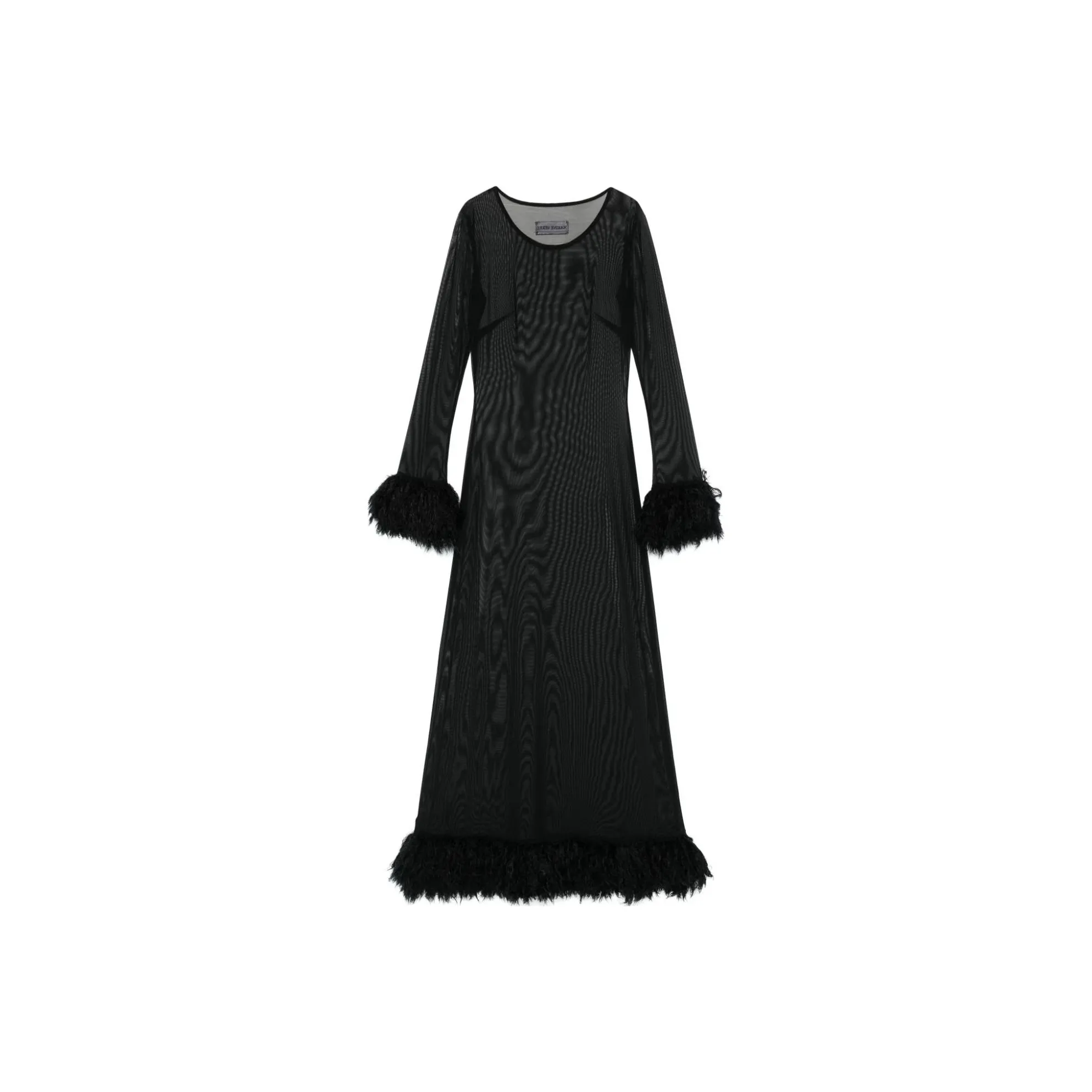 Marine Serre Semi sheer Maxi Dress