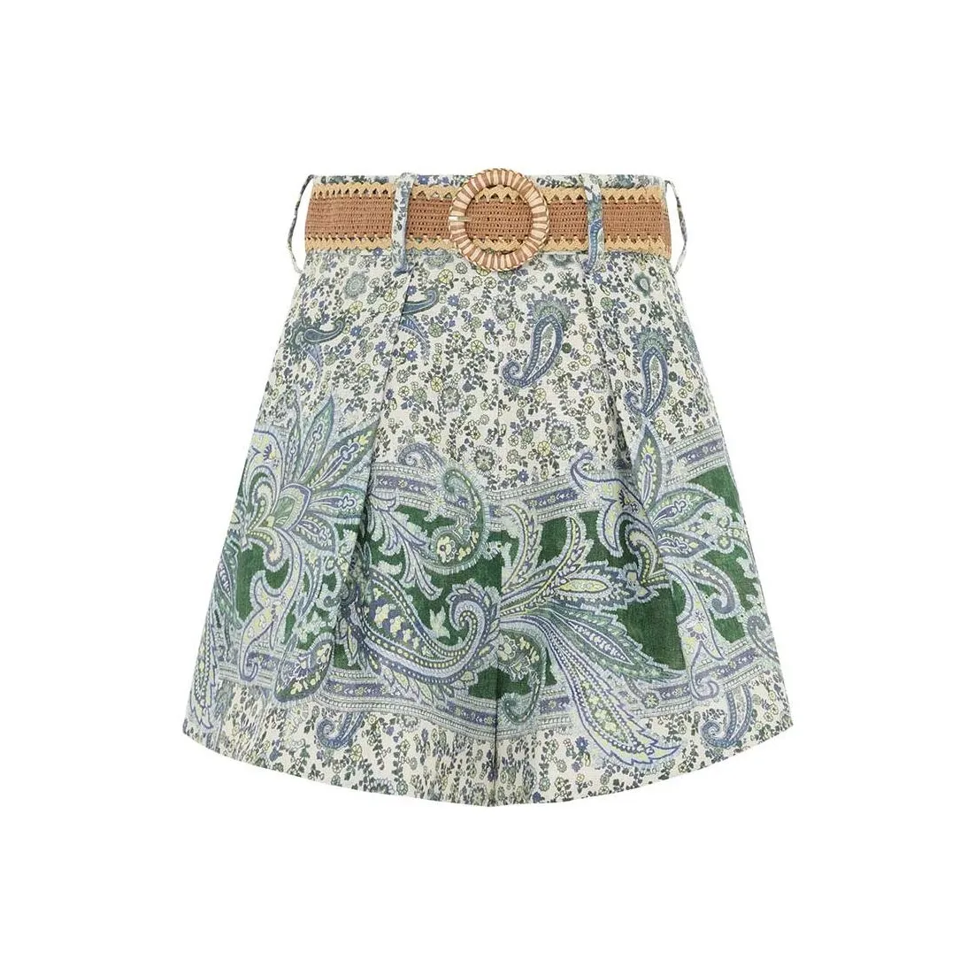 Zimmermann Ottie Tuck Linen Shorts