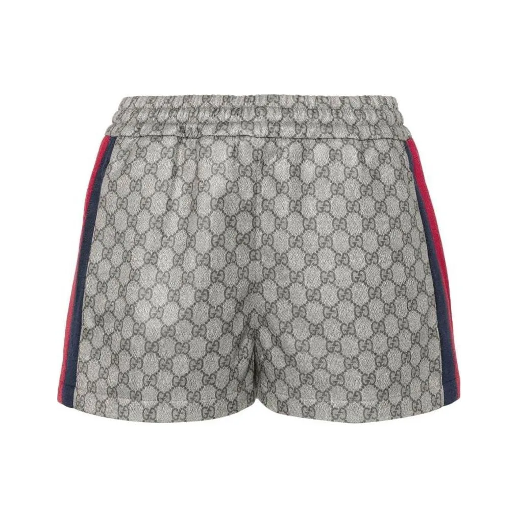 GUCCI Technical Jersey Shorts 
Beige/Ebony
