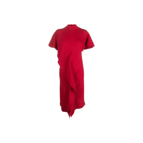 Colville Red Женские Короткие Платья с Рукавами