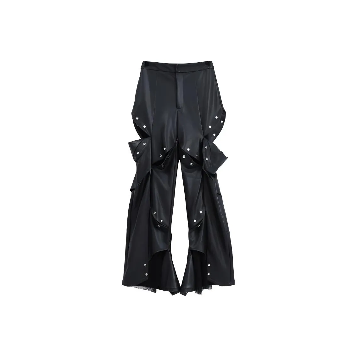 Metamorphosis Кожаные брюки женские черные