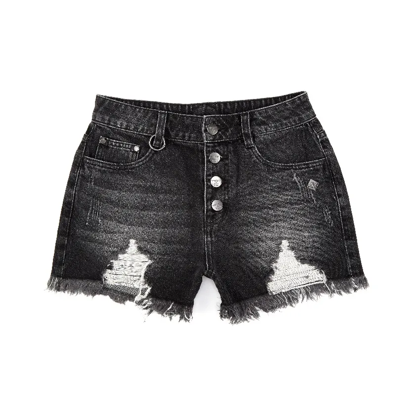 BOY LONDON Черные Женские Джинсовые Шорты