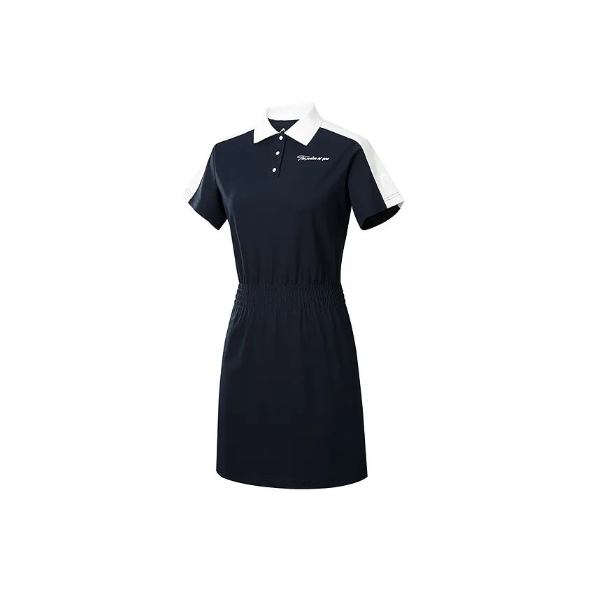 HEAD Короткий рукав Платье Женское Темно-синий 03