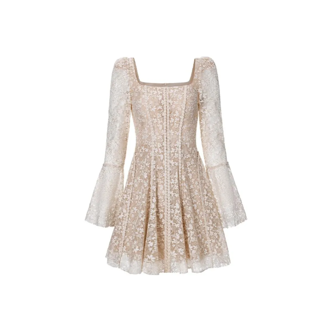 TAMMY TANGS Long Sleeved Dress Women's Apricot